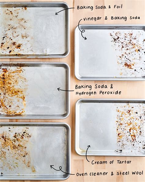 removing stains from cookie sheets